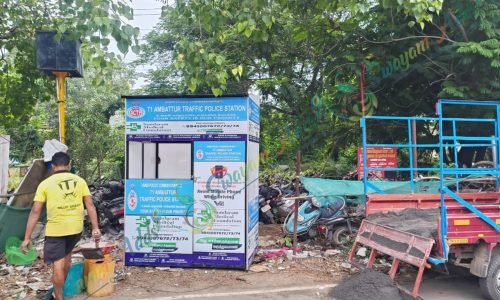 Traffic Signal Police Booth Branding