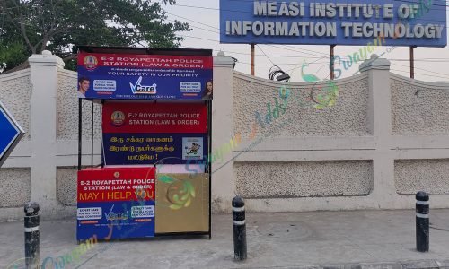 Backlit Police Booth Signage